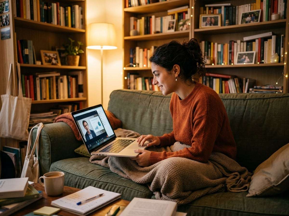 Studente segue online il webinar gratuito Laurea Lampo di Metodo Universitario