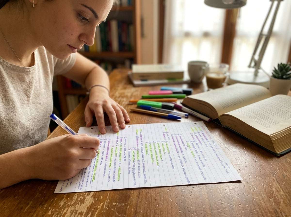 Esempio di schema a cascata per organizzare le informazioni nello studio universitario
