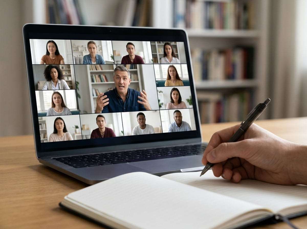 Sessione di coaching live del Master SLAMP su Zoom con coach e studenti universitari collegati
