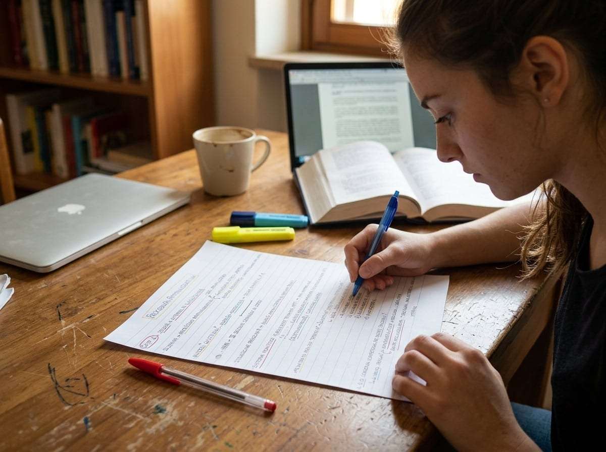 Schema a cascata metodo di studio: struttura gerarchica a rami per la comprensione universitaria